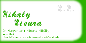 mihaly misura business card